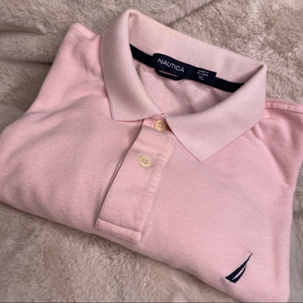Nautica pink polo